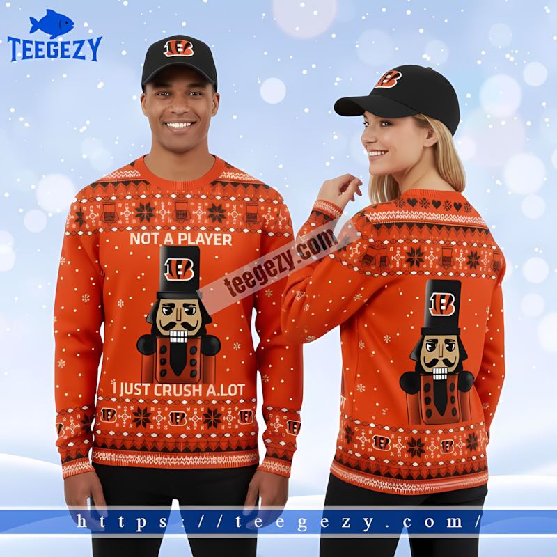 Not A Player Cincinnati Bengals Orange Best Christmas Sweaters Not A Player Cincinnati Bengals Orange Best Christmas Sweaters