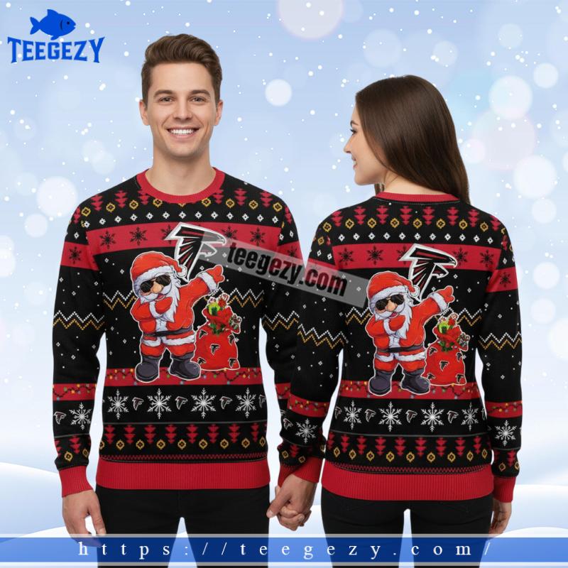 Skull Atlanta Falcons Christmas Ugly Sweater Red Skull Atlanta Falcons Christmas Ugly Sweater Red
