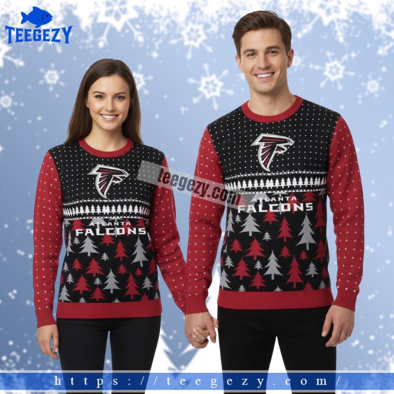 Atlanta Falcons Grinch Squad Funny Ugly Sweater Red Atlanta Falcons Grinch Squad Funny Ugly Sweater Red