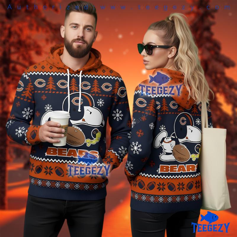 Cincinnati Bengals Snoopy Woodstock Together 3D Ugly Hoodie Women