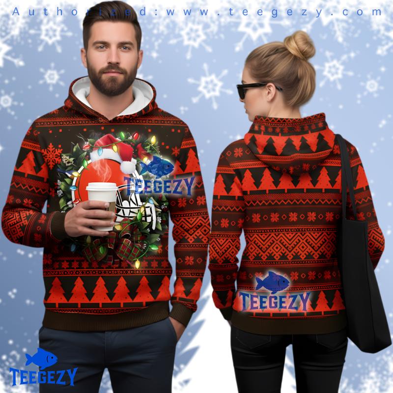 Cleveland Browns Christmas Light Ugly 3D Hoodie