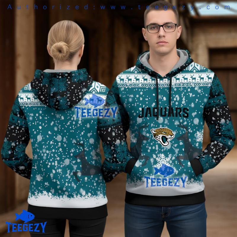 Jacksonville Jaguars Reindeer Ugly Christmas 3D Hoodie Nfl Fan Gift Jacksonville Jaguars Reindeer Ugly Christmas 3D Hoodie Nfl Fan Gift