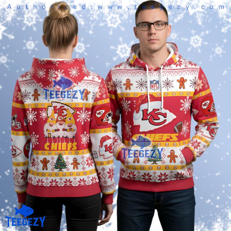 Kansas City Chiefs Christmas Gnomes Ugly Christmas 3D Hoodie Kansas City Chiefs Christmas Gnomes Ugly Christmas 3D Hoodie