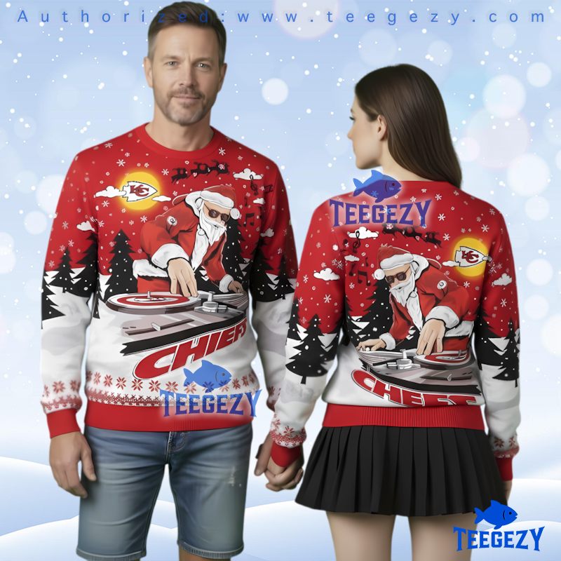 Kansas City Chiefs Disney Characters Ugly Christmas Sweater Football