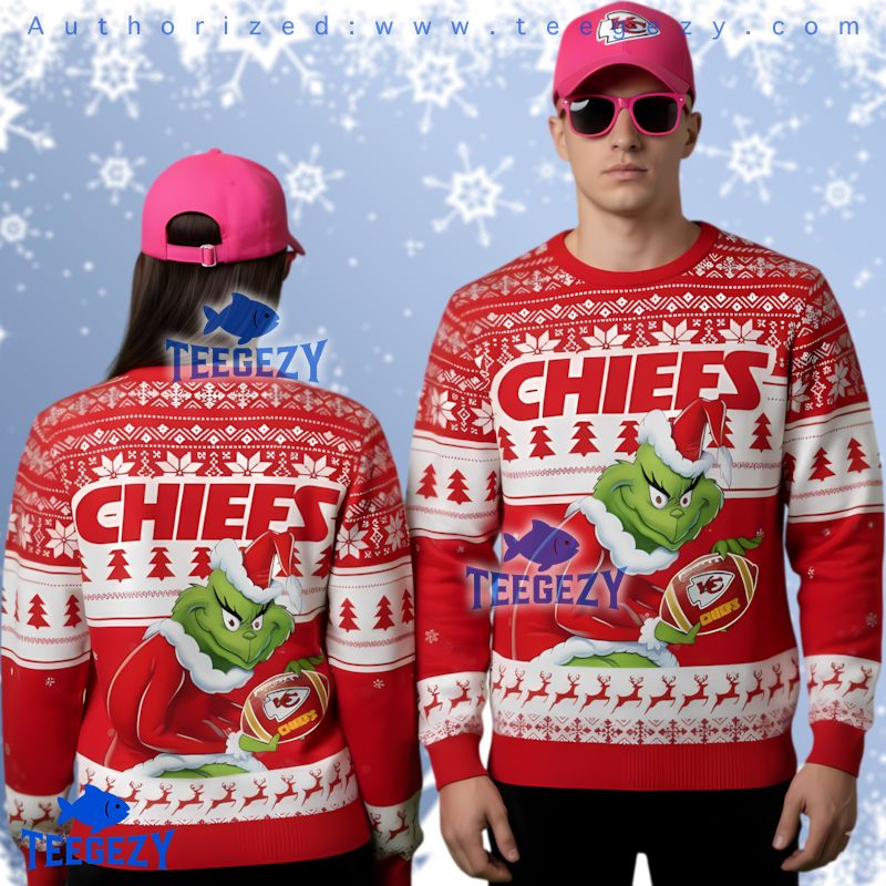Kansas City Chiefs Grinch Stole Christmas Funny Ugly Xmas Sweaters