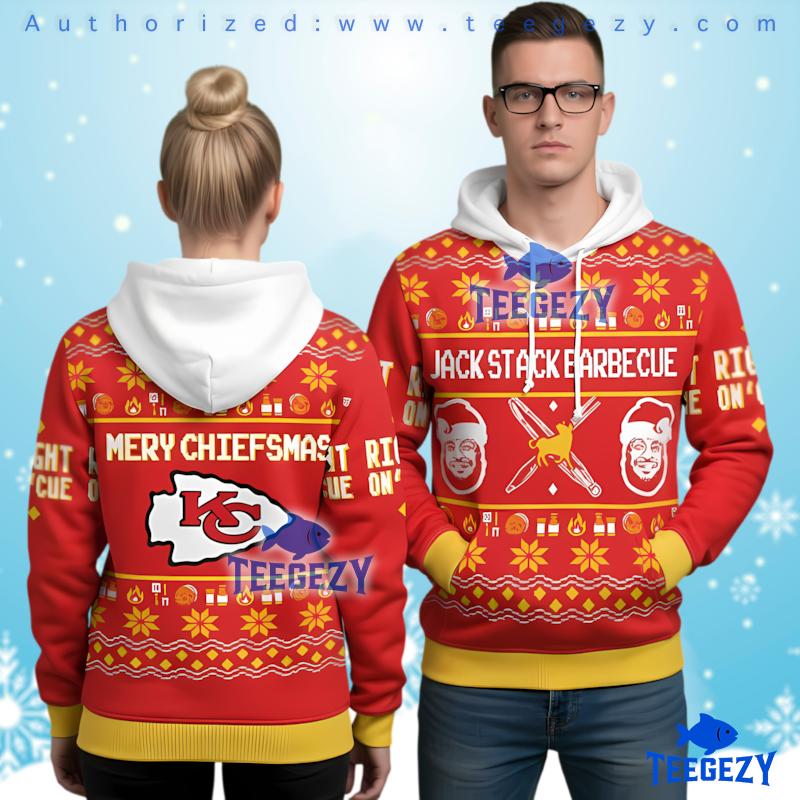 Kansas City Chiefs Merry Chiefsmast Bbq Jack Stack Ugly Christmas 3D Hoodie Kansas City Chiefs Merry Chiefsmast Bbq Jack Stack Ugly Christmas 3D Hoodie