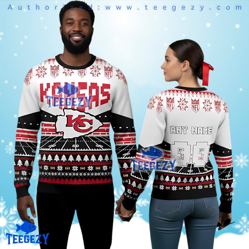 Kansas City Chiefs Personalized Ugly Christmas Sweater Holiday Apparel