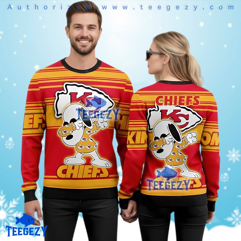 Kansas City Chiefs Snoopy Ugly Christmas Sweater Nfl Football Fan