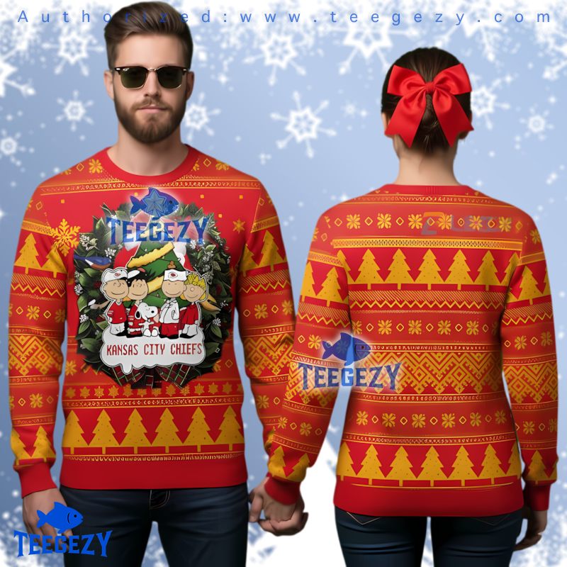 Kansas City Chiefs Snoopy Dab Dance Ugly Christmas Sweater Holiday Gift