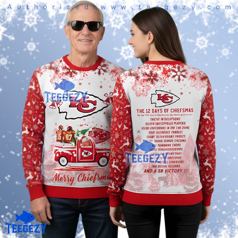 Kansas City Chiefs The 12 Days Of Chiefsmas Ugly Sweater Fan Gift