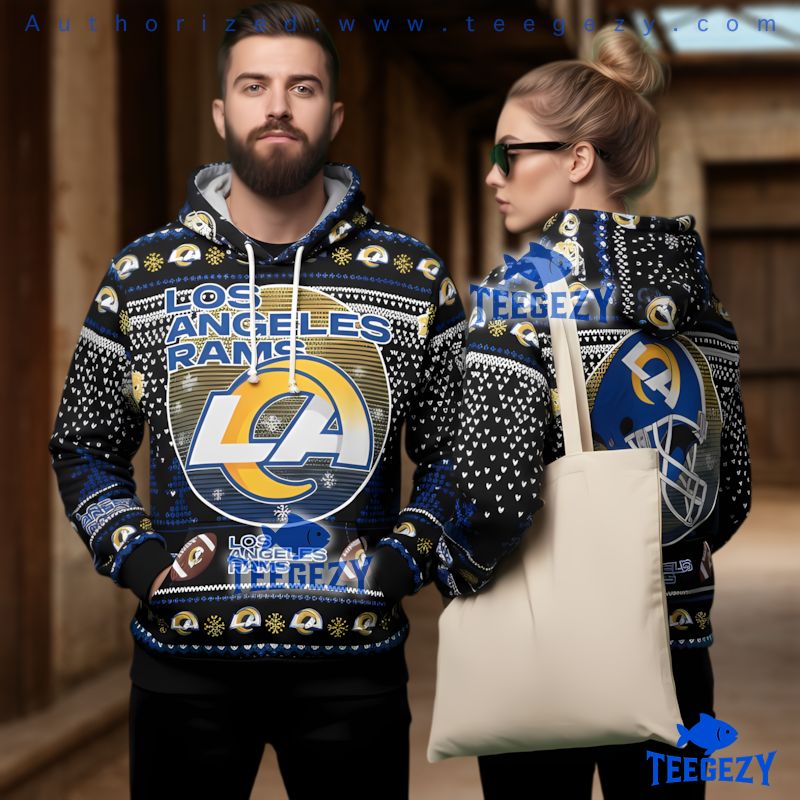 Los Angeles Rams Football Mickey Christmas 3D Hoodie Holiday Los Angeles Rams Football Mickey Christmas 3D Hoodie Holiday