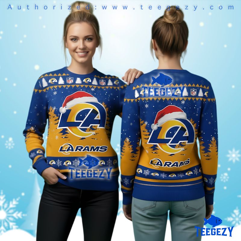 Los Angeles Rams Official Logo Ugly Christmas Sweater