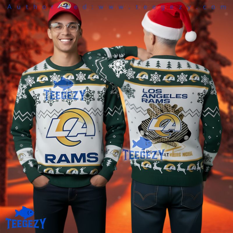 Los Angeles Rams Ring The Noise Green Ugly Christmas Sweater
