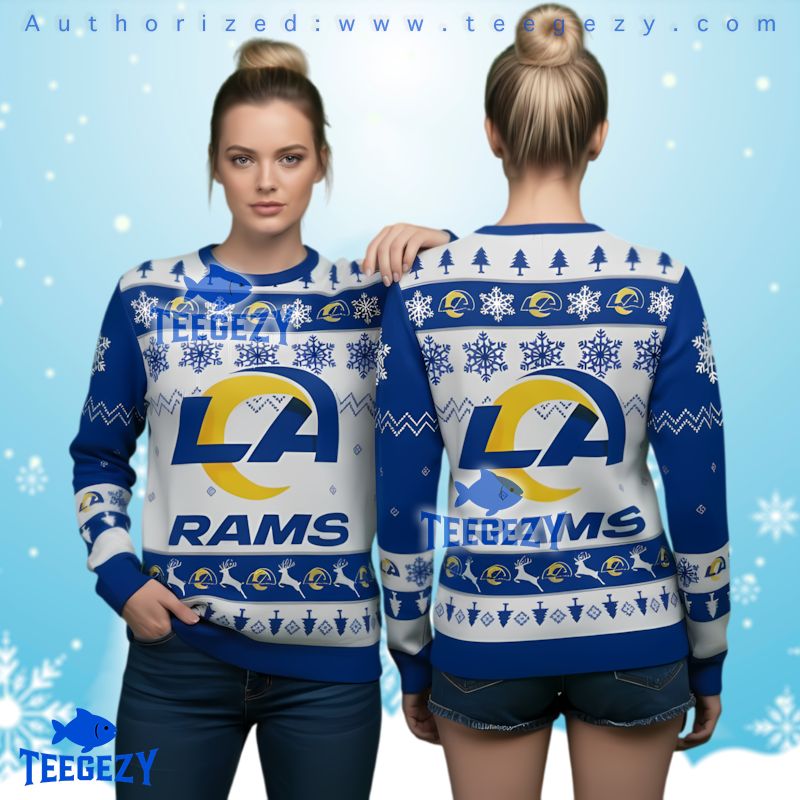 Los Angeles Rams Traditional Pattern Ugly Christmas Sweater