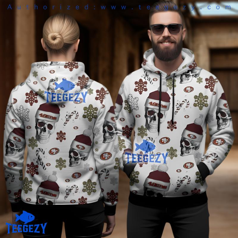 San Francisco 49Ers Christmas Skull Ugly 3D Hoodie Style San Francisco 49Ers Christmas Skull Ugly 3D Hoodie Style