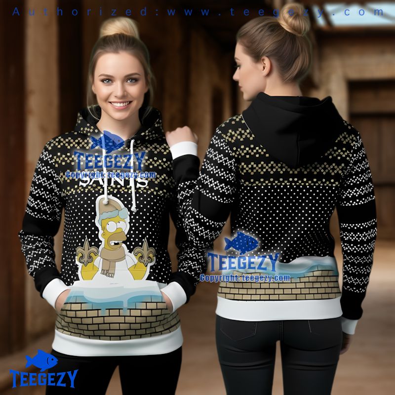 New Orleans Saints Grinch Stealing Christmas Ugly 3D Hoodie