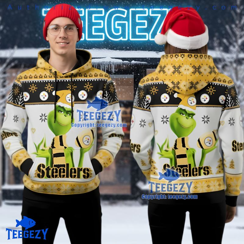 Pittsburgh Steelers Classic Style Ugly Christmas 3D Hoodie